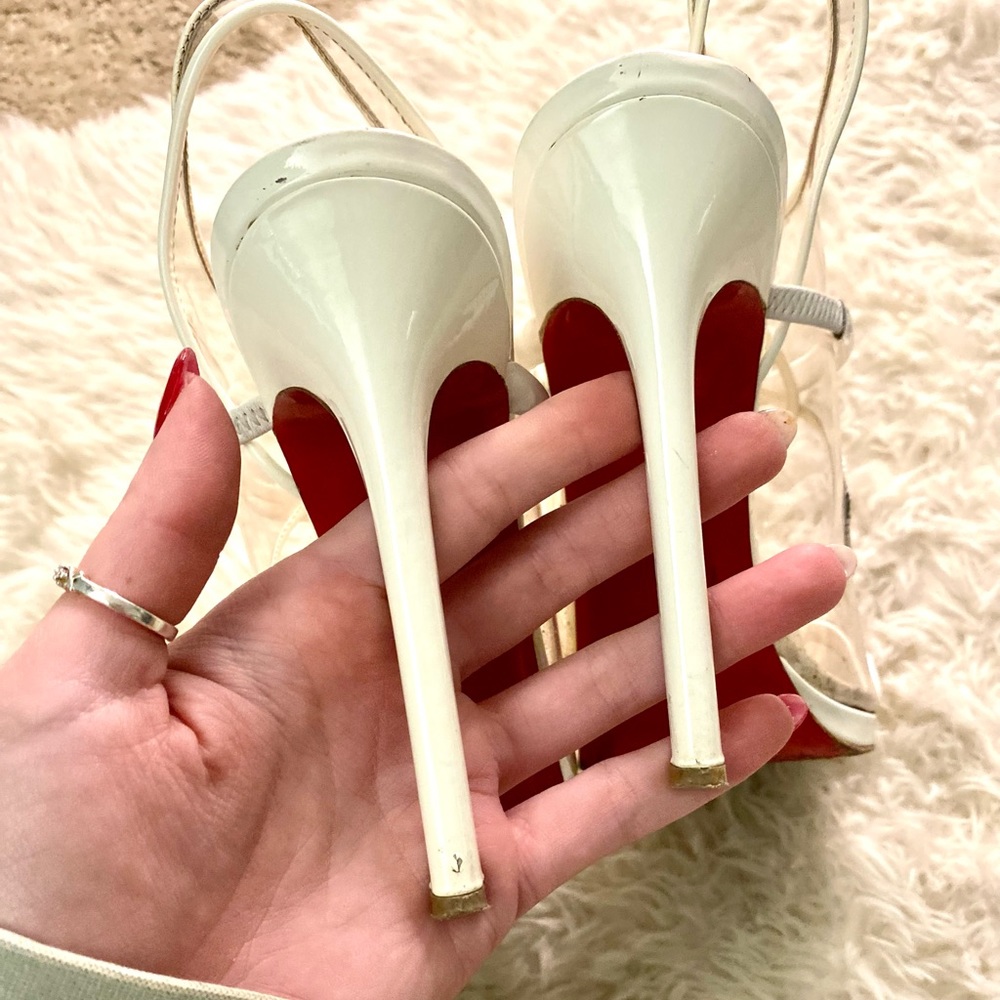 Christian Louboutin Aqua Ronda PVC Heels - Picture 10 of 11